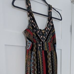 T Tahari Multicolor Patterned Maxi Dress